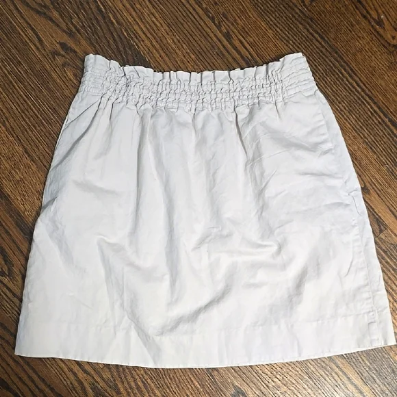 🌟7/25$ J Crew Linen-Cotton Blend City Skirt - Picture 4 of 9